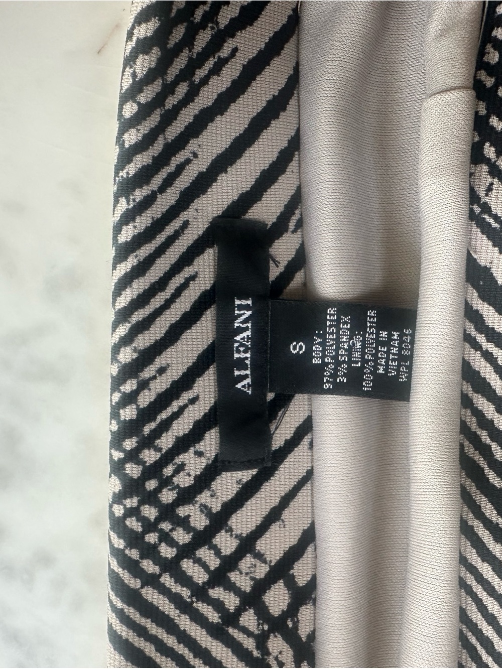 Alfani Black and White Patterned Midi Skirt - Picture 2 of 6